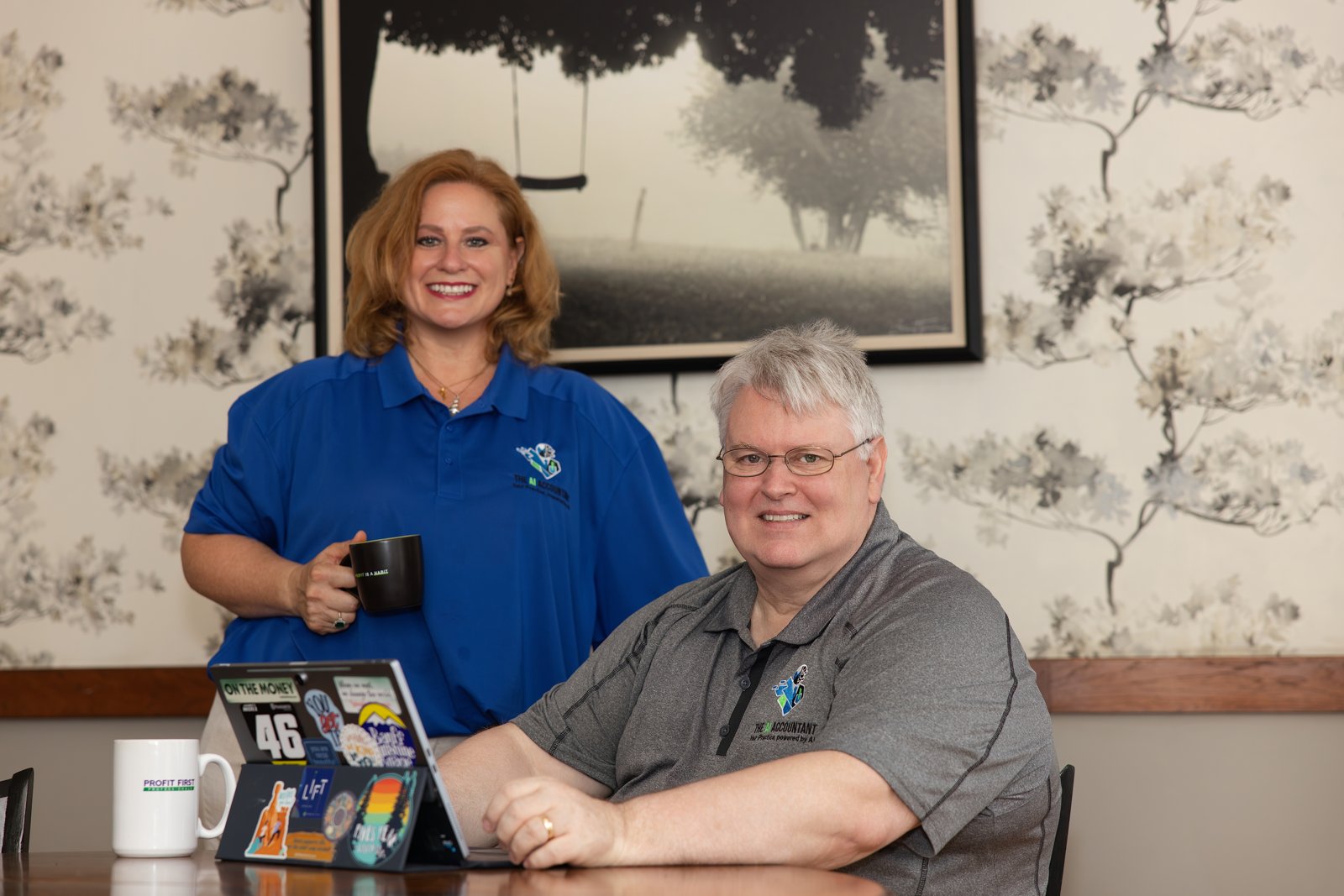 Peter McCarroll and Angie Noll — accounting firm owners and founders of The AI Accountant