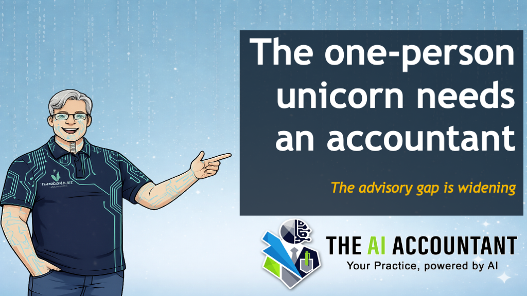 The one-person unicorn needs an accountant. Are you ready?