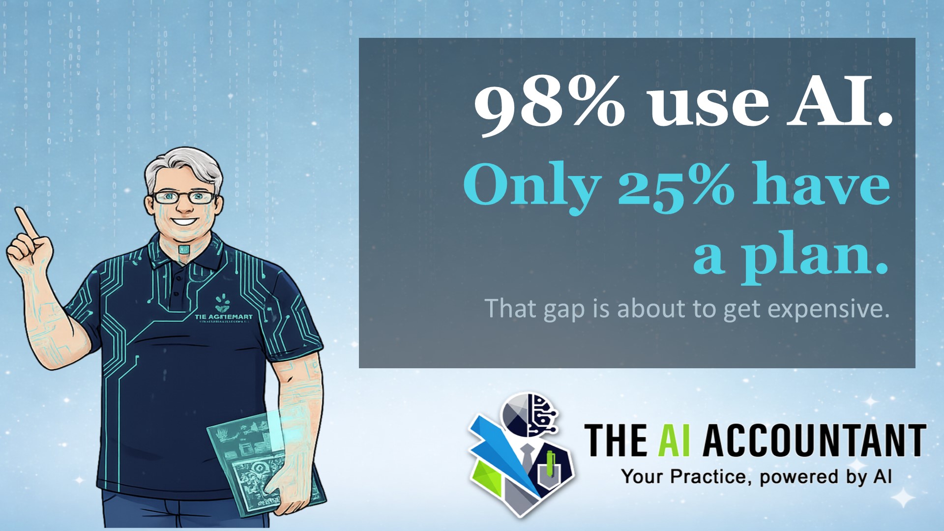 98% of accounting firms use AI. Only 25% have a plan. That gap is about to get expensive.